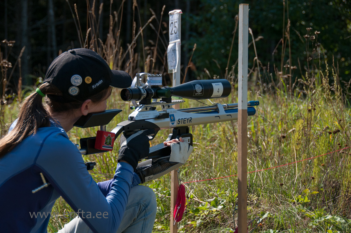 Kristin Antsmäe EE, Steyr LG 110 Field Target, Nikko Stirling Targetmaster 10-50x60